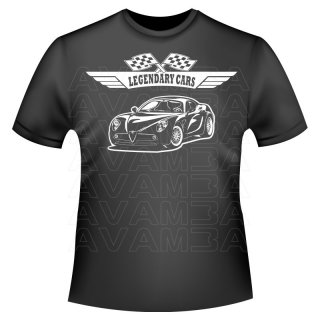 Alfa Romeo 8c Competizione T-Shirt/Kapuzenpullover (Hoodie)