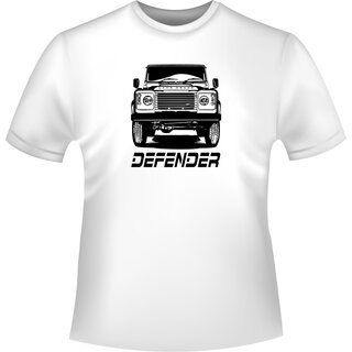 Land Rover Defender Frontview  T-Shirt / Kapuzenpullover (Hoodie)