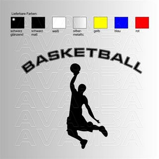 Basketball 4  Aufkleber / Sticker