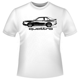 Audi Quattro Coupè Art Style (1980 - 1991)  T-Shirt/Kapuzenpullover (Hoodie)
