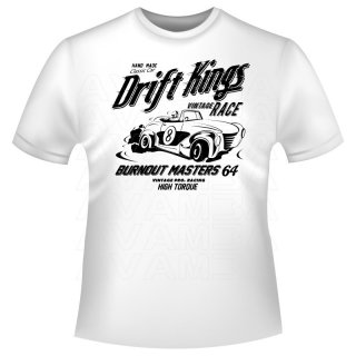 Drift Kings Car Vintage / Retro T-Shirt/Kapuzenpullover (Hoodie)