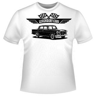 Mercedes W110 Heckflosse Version 2  (1961 - 1968)  T-Shirt/Kapuzenpullover (Hoodie)