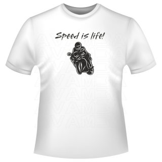 Motorrad Speed is life T-Shirt/Kapuzenpullover (Hoodie)