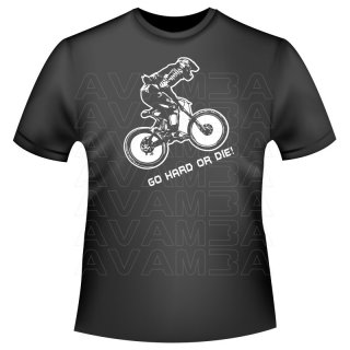 Mountainbike MTB Go hard T-Shirt/Kapuzenpullover (Hoodie)