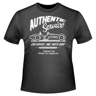 Authentic Retro Car Vintage T-Shirt/Kapuzenpullover (Hoodie)