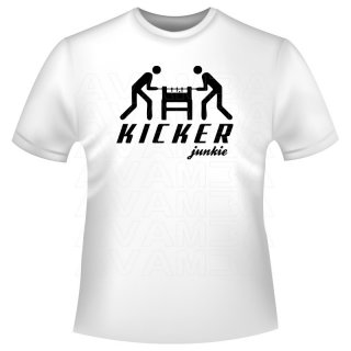 Tischfußball: Kicker junkie T-Shirt/Kapuzenpullover (Hoodie)