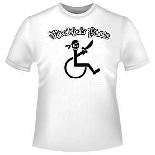 Wheelchair Pirate T-Shirt/Kapuzenpullover (Hoodie)