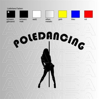 Tanzen Pole Dancing (2) Aufkleber Sticker