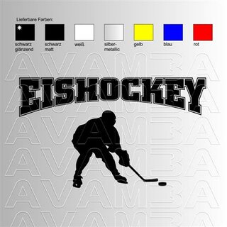 Eishockey; Puck Annahme Aufkleber Sticker