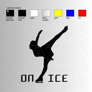 Eiskunstlauf (2) Aufkleber Sticker