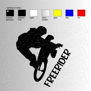 Mountainbike MTB Freerider Aufkleber Sticker
