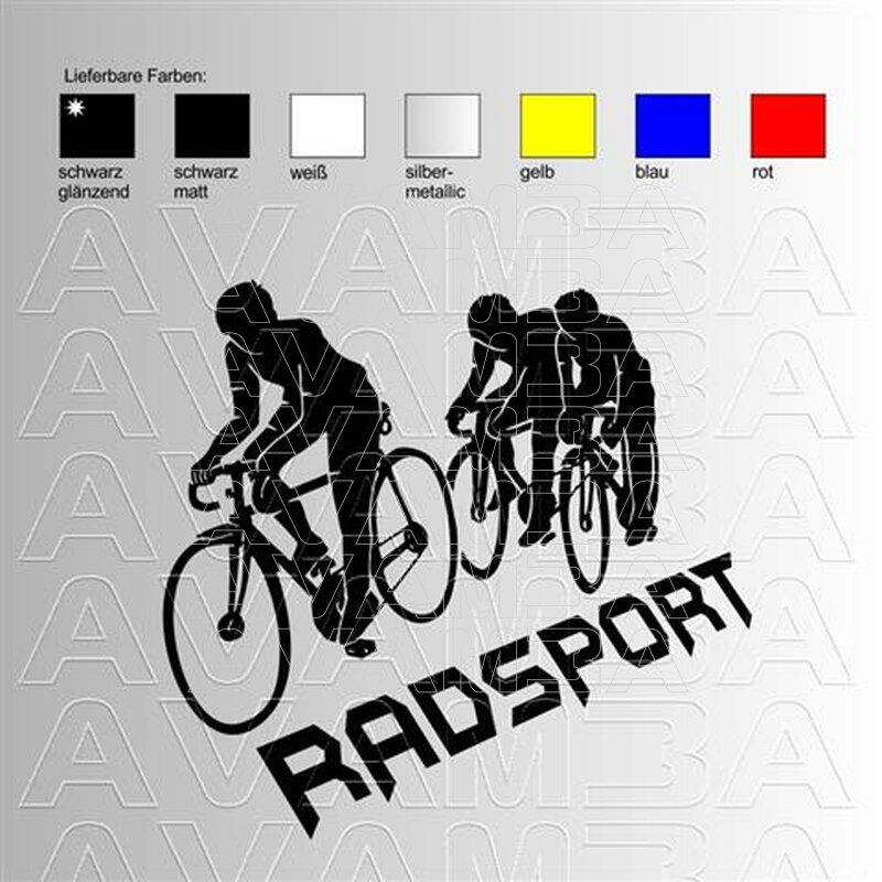 Farben Radsport Fahrrad Bike Autoaufkleber versch 