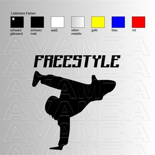 Breakdance Freestyle (2) Aufkleber Sticker