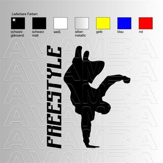 Breakdance Freestyle (3) Aufkleber Sticker