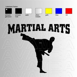 Martial Arts, Asiatischer Kampfsport (6) Aufkleber Sticker