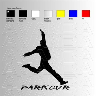 Parkour / Traceur (3) Aufkleber Sticker