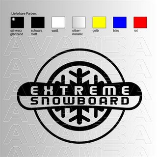 Snowboard - Snowboarding (2) Aufkleber Sticker