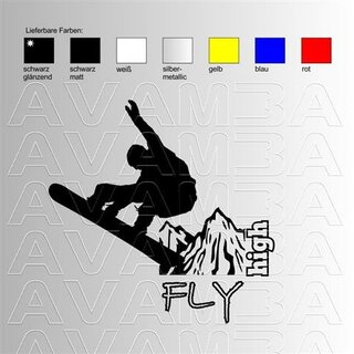 Snowboard - Snowboarding (4) Aufkleber Sticker