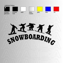 Snowboard - Snowboarding (6) Aufkleber Sticker