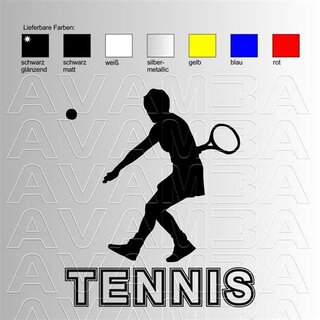 Tennis (2) Aufkleber Sticker