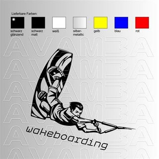 Wakeboard - Wakeboarding (Ver.1) Aufkleber Sticker