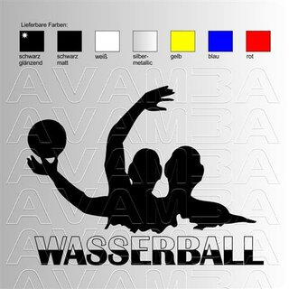 Wasserball Aufkleber Sticker