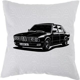 BMW 5er E28 Version2  (1981-1987) Car-Art-Kissen / Car-Art-Pillow