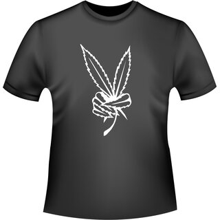 Hanf Peace T-Shirt/Kapuzensweat (Hoodie)