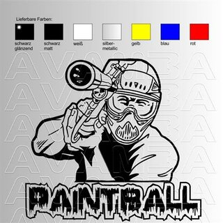 Paintball (1) Aufkleber Sticker