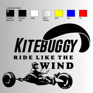 Kitebuggy Ride like the Wind  Aufkleber / Sticker