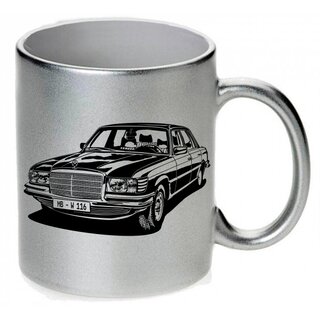 Mercedes W116  S-Klasse V2  (1972 - 1980)  - Tasse / Keramikbecher m. Aufdruck