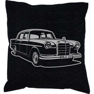 Mercedes W110 Heckflosse (2) (1961 - 1968) Car-Art-Kissen / Car-Art-Pillow