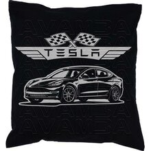 TESLA Model 3 Car-Art-Kissen / Car-Art-Pillow