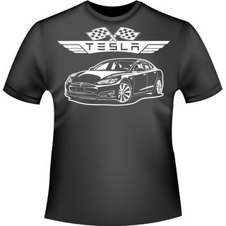 TESLA Model S T-Shirt / Kapuzenpullover (Hoodie)