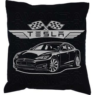TESLA Model S Car-Art-Kissen / Car-Art-Pillow