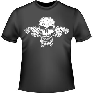 Schädel/Totenkopf Shirt Gun Skull