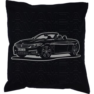 BMW 4er Cabriolet  F33 (ab 2014 )  Car-Art-Kissen / Car-Art-Pillow
