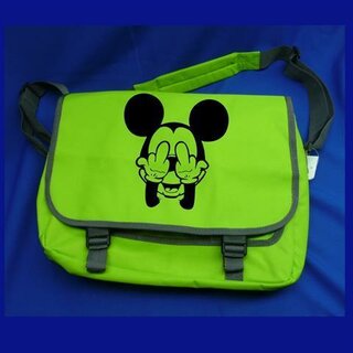 Mickey double Middlefinger Messenger Bag / Umhängetasche