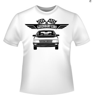 Audi 100 C3 Frontview (1982 - 1991)   T-Shirt/Kapuzenpullover (Hoodie)