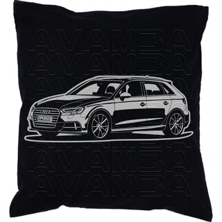 Audi A3  8V  Sportback (2012 - 2020)   Car-Art-Kissen / Car-Art-Pillow