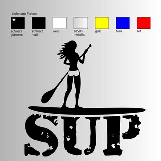 SUP Woman 2 Stand up paddling Aufkleber / Sticker