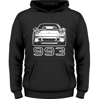 Porsche 993 Front T-Shirt/Kapuzenpullover (Hoodie)