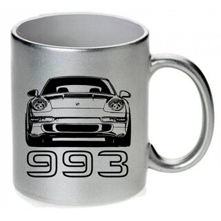 Porsche 993 Front  Tasse / Keramikbecher m. Aufdruck
