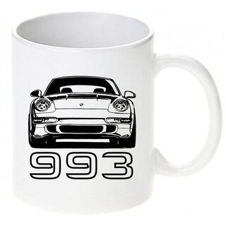 Porsche 993 Front  Tasse / Keramikbecher m. Aufdruck