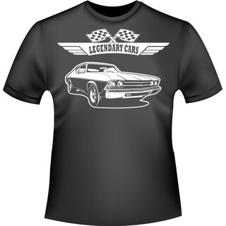 Chevrolet Chevelle Frontview T-Shirt / Kapuzenpullover (Hoodie)