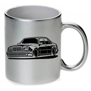 Mercedes W124 Limo CarArt Tasse / Keramikbecher m. Aufdruck