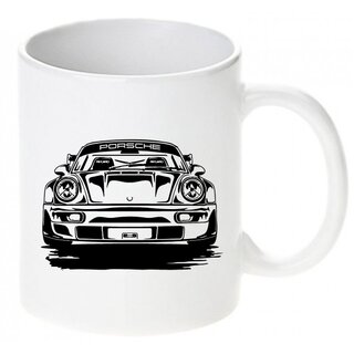 Porsche 911 Racing Front Tasse / Keramikbecher m. Aufdruck