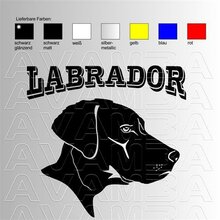 Aufkleber Labrador (Head 3)
