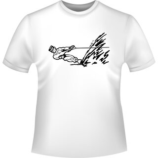 Wakeboarder in Action T-Shirt/Kapuzenpullover (Hoodie)