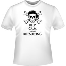 Keep calm and go kitesurfing T-Shirt/Kapuzenpullover...